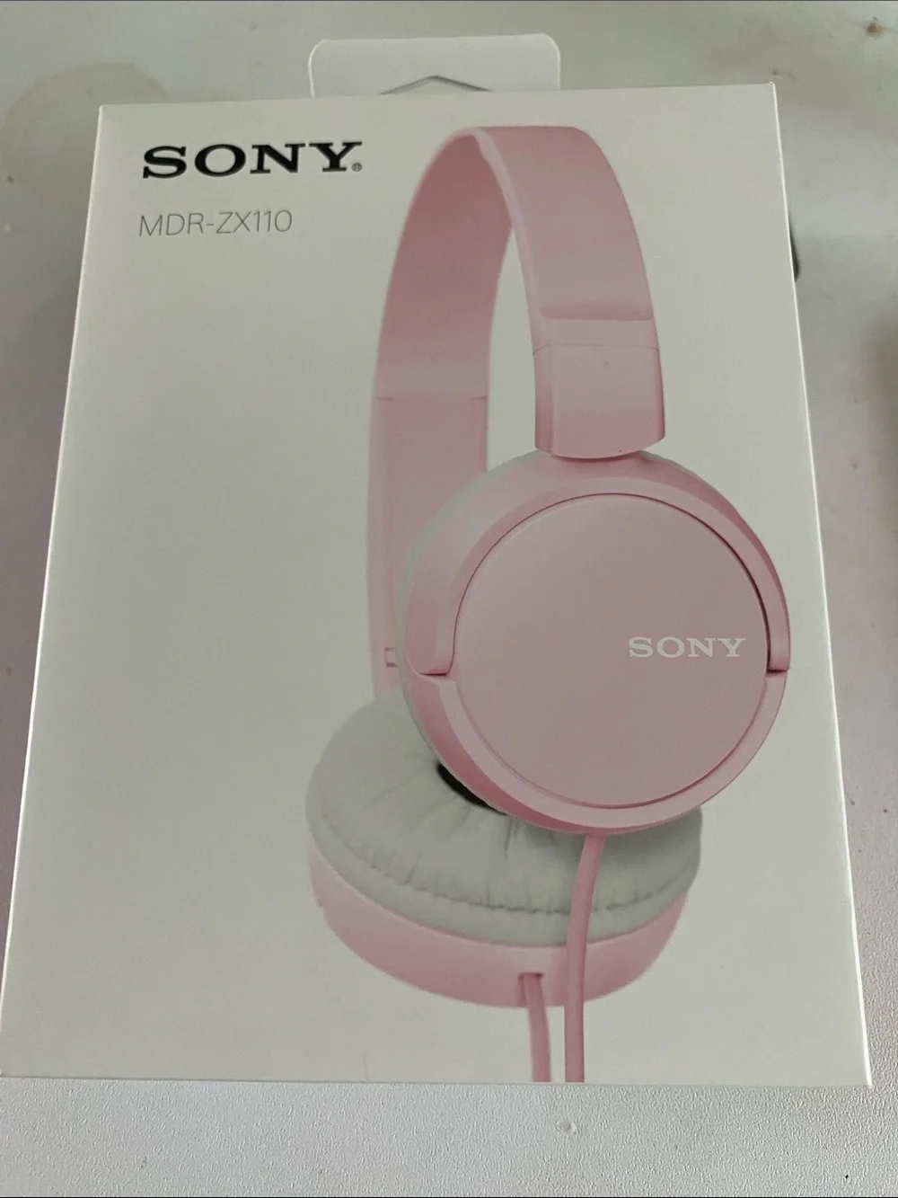 Sony Pink On-Ear Headphones MDR-ZX110